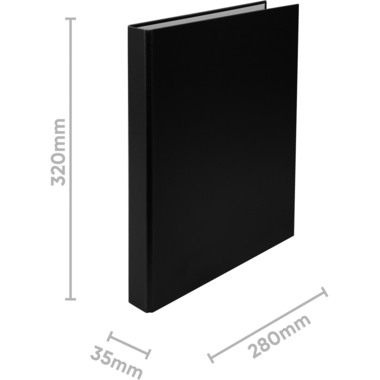 BIELLA Ringbuch Ringo-Plast 3.5cm 43442202U schwarz 2-Ring A4