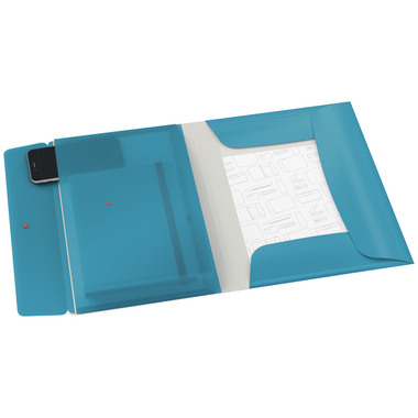 LEITZ Pochettes à élast. Cosy A4 4619-00-61 bleu, PP