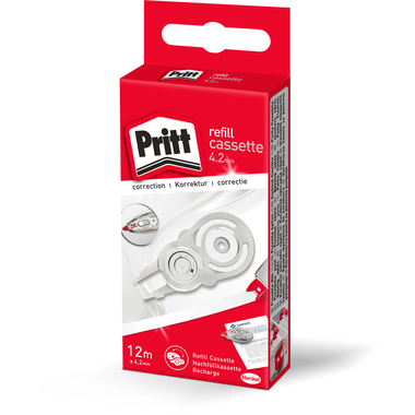 PRITT Refill Kassette 4.2mmx12m PRX4H weiss, zu Korrekturroller