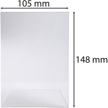 EXACOMPTA Présentoir de table A6 86058D transparent haut/transversal