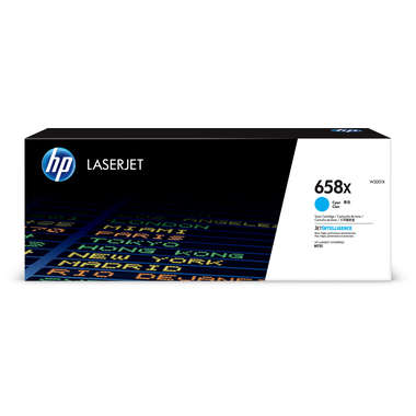 HP Cartouche toner 658X cyan W2001X CLJ Enterprise M751 28'000 p.