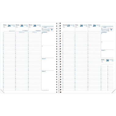 QUO-VADIS Agenda Impala Eureq. 2026 026031Q 1S/2P noir DE 24x30cm