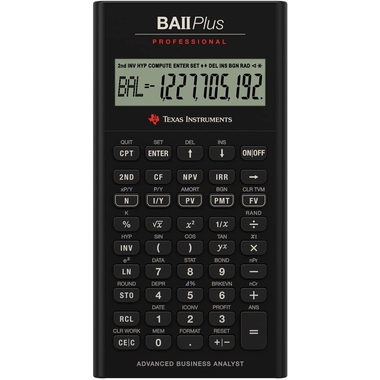 TEXAS INSTRUMENTS Calculator Finance BA II Plus Professi professional d/f/e