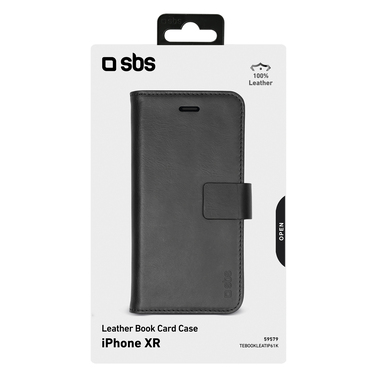 Etui en cuir véritable pour iPhone XR