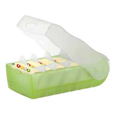 HAN Karteibox Croco A7 997-603 grün 12.1x8.5x24.6cm