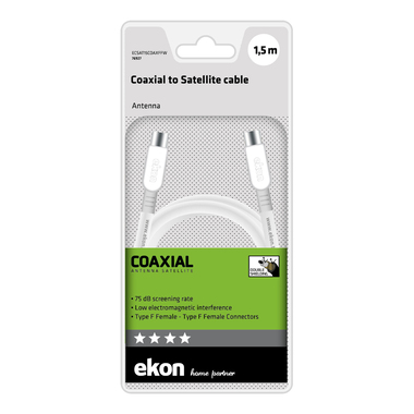 Satellitenkabel mit Typ-F-Steckern | Ekon