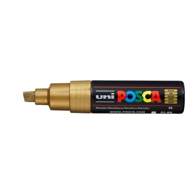 POSCA Marker 8mm PC-8K GOLD MET gold, Keilspitze
