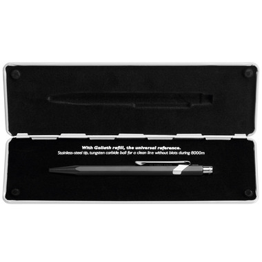 CARAN D'ACHE Penna a sfera 849 Pop Line 849.509 opaco nero, con astuccio met.