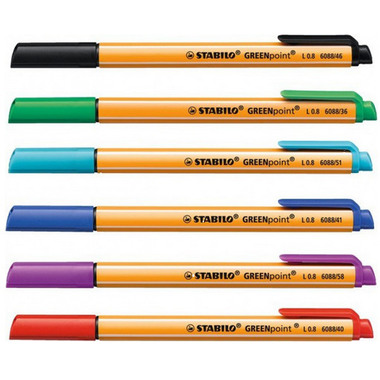 STABILO Faserschr. GREENpoint 0,8mm 6088/51 türkis
