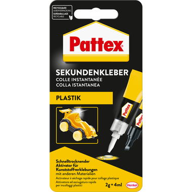 PATTEX Plastix Colles instantanées PSA1C 2g