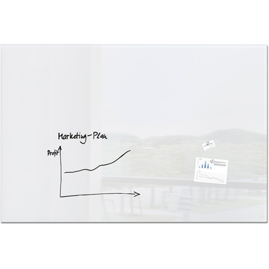 SIGEL Glass Aimantboard GL230 blanc 1800x1200x18mm