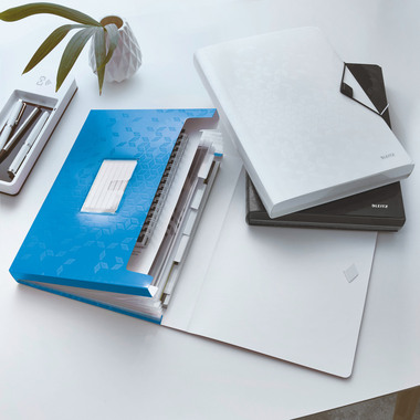 LEITZ Projektmappe WOW A4 45890036 blau 5 Fächer