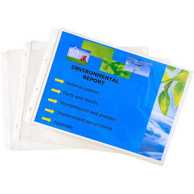 EXACOMPTA Pochette Exacative A4 5734E 20 piéces, lisses, en travers