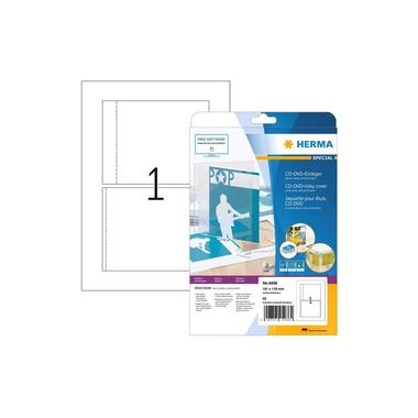 HERMA inserti per CD 5036 bianco, 25 etichette