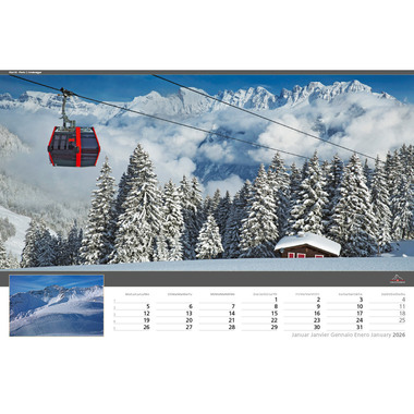CALENDARIA Bildkalender 2026 9783036205236 Swiss Travel ML 48x33cm