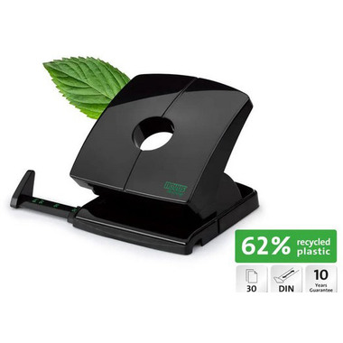 NOVUS Bürolocher B 230 re+new B230 0250637 schwarz 30 Blatt