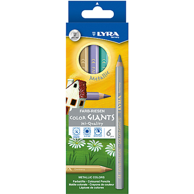 LYRA Crayon de couleur 3941062 6 couleurs étui