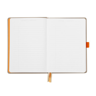 RHODIA Notizbuch Goalbook HC A5 118574C beige, dots 120 Blatt