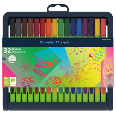 SCHNEIDER Fineliner Line-Up 0.4mm 191091 Etui à 32 Stk.