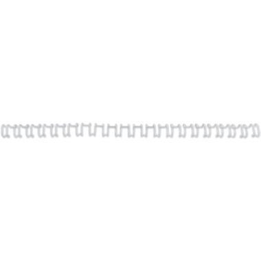GBC Baguettes de reliure 12mm A4 IB165382 blanc, 21 anneaux 100 pcs.