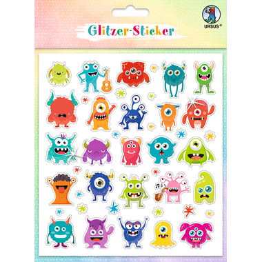 URSUS Glitzer-Sticker FUN Mot. 05 59540005F 150 Sticker