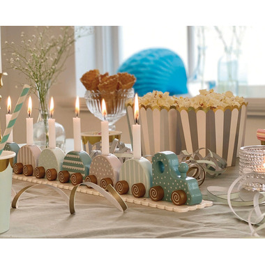 JABADABADO Candlestick T265 blue, numbers 0-9