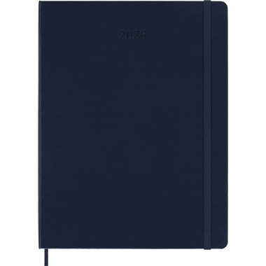MOLESKINE Agenda Classic X-Large 2026 DHB2012WN4Y26 1W/1S saphir HC 19x25cm