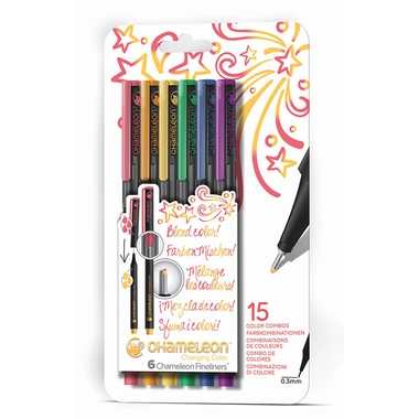 CHAMELEON Fineliner Set 0.3mm FL0601 6 couleurs Primary