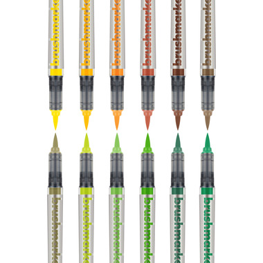 KARIN Brush Marker PRO 27C3 Sun and tree colours 12 pezzi
