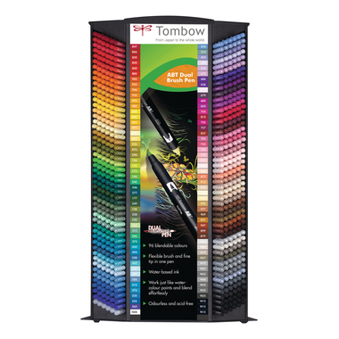 TOMBOW Brush-Pen ABT96CSET Display 96 Farben, 600 Stück