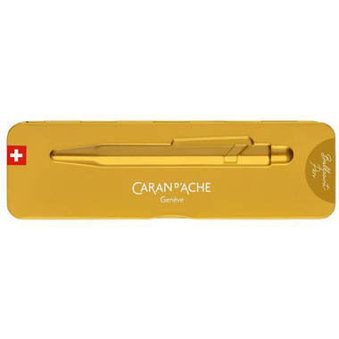 CARAN D'ACHE Penna a sfera 849 GoldBar 849.999 oro, con astuccio metallico
