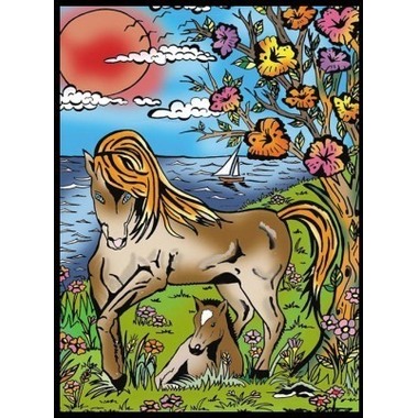 TATARUGA Image de velours A4 S3 chevaux