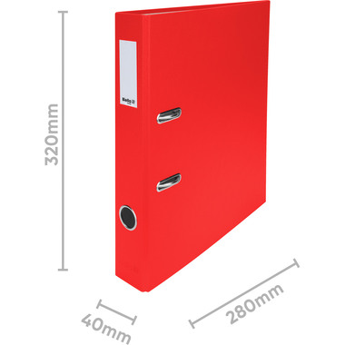 BIELLA Ordner Plasticolor 4cm 10740445U rot A4