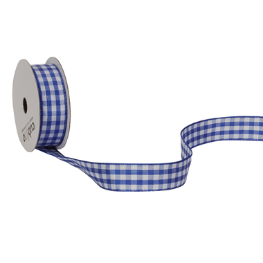 SPYK Band Cubino Vichy 1746.1554 15mmx3m blau-weiss