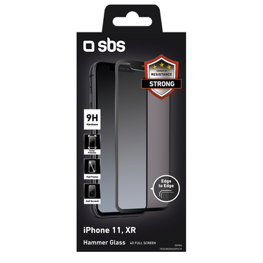 Pellicola protettiva in vetro temperato per iPhone 11/XR
