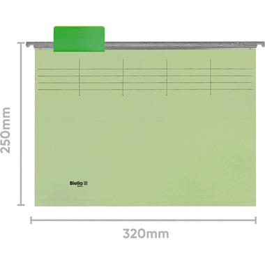 BIELLA Cartella sospesa set A4 27125531U verde chiaro 32x25cm 25 pzzi