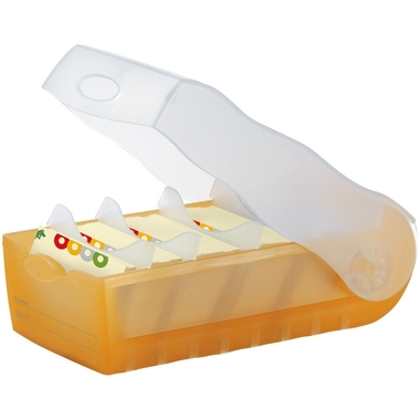 HAN Karteibox Croco A8 5.20 orange 9.7x6.7x19.1cm