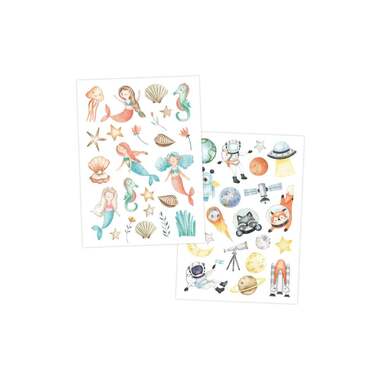 Set di tatuaggi Papierdrachen Mix colorato