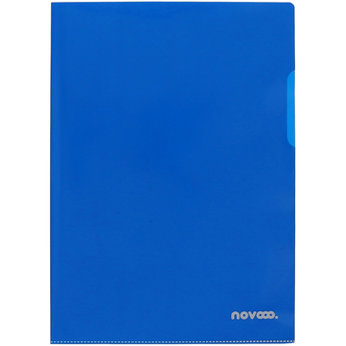 NOVOOO Pro Sichtmappen 140my A4 400197666 blau glatt 10 Stück
