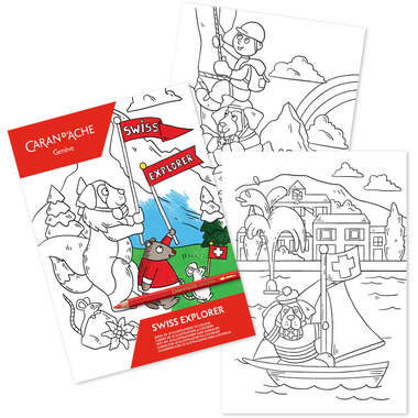 CARAN D'ACHE Swiss Explorer 454.702 Libro da colorare FSC