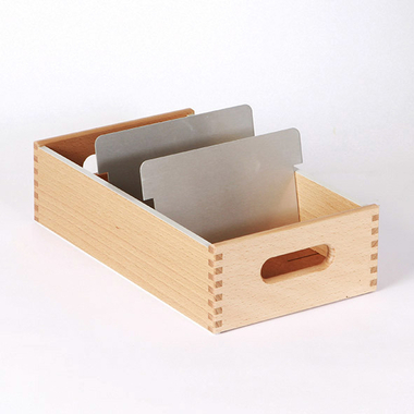 FLÜCK Karteikasten A6 A6QUER/30 Buche 17.1x7.6x30cm