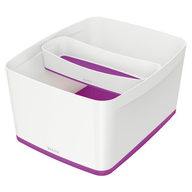 LEITZ MyBox Gross, mit Deckel 18lt 5216-10-62 weiss/violett