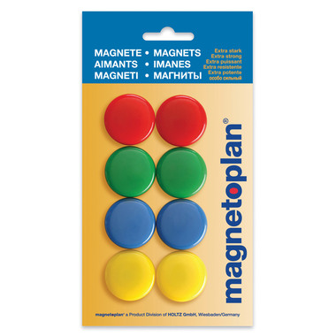 MAGNETOPLAN Calamita Sebnale 16663 ass. D=30mm 8 pezzi