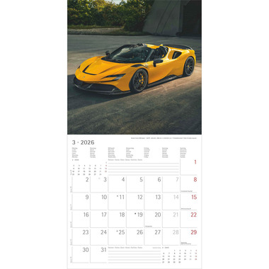 ALPHA EDITION Calendario 2026 160182 High Speed ML 30x30cm