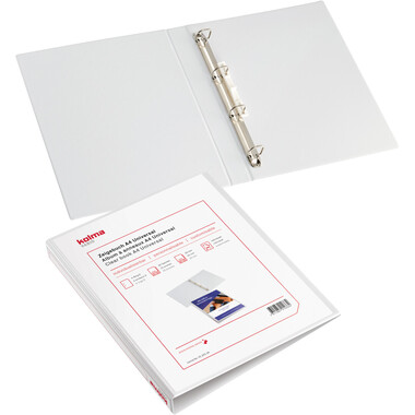 KOLMA Cart.anelli Vario Universal A4 01.201.16 bianco, 4-anelli 20mm