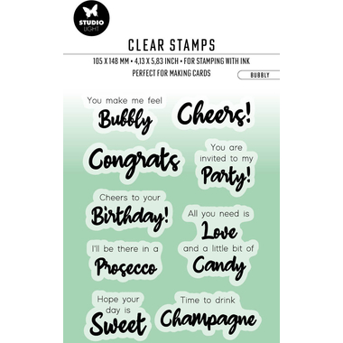 SIZZIX Klarischtstempel Bubbly STAMP356 14.8x10.5x0.3cm