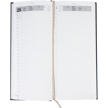 SIMPLEX Agenda lang Balacron 2026 40001.26 1T/1S blau ML 13.5x31.5cm