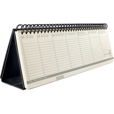 CONCEPTUM Calendrier de table 2026 C2680 1S/2P noir 30x14.3cm