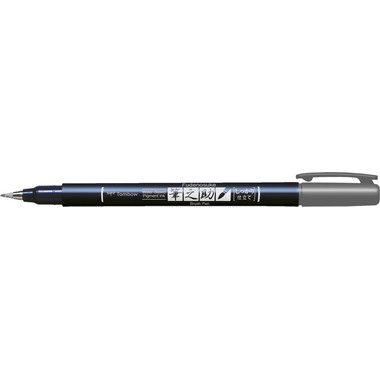 TOMBOW Stylo de calligraphie Hard WS-BH49 Fudenosuke, gris