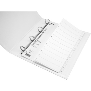 BIELLA Register Karton SmartIndex A4 46941201U bianco 1-12